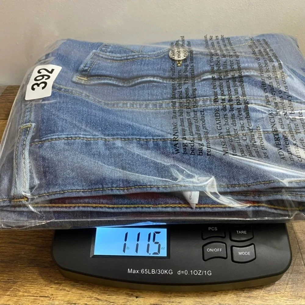 True Religion Geno Relaxed Slim Sz 40 Jeans Med Wash Blue Horseshoe‎ Custom Hem
